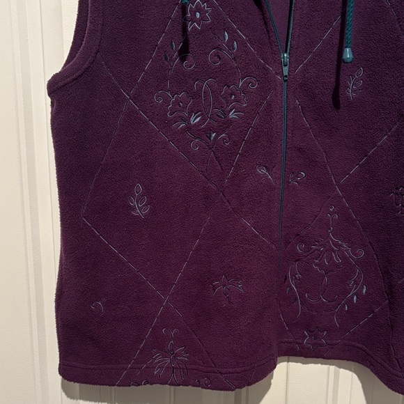 TanJay Deep Purple Vest with Teal Accents - Picture 4 of 6